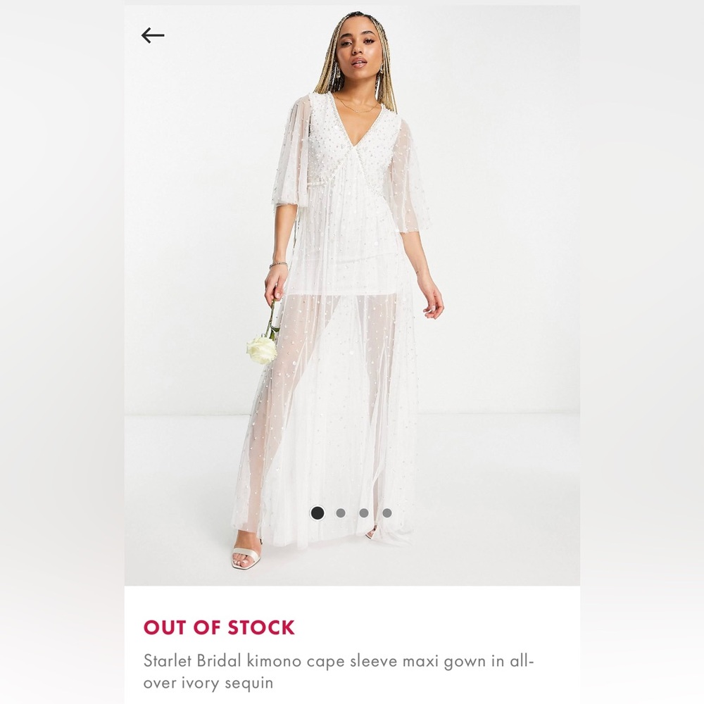 ASOS Bridal Boho White Dress